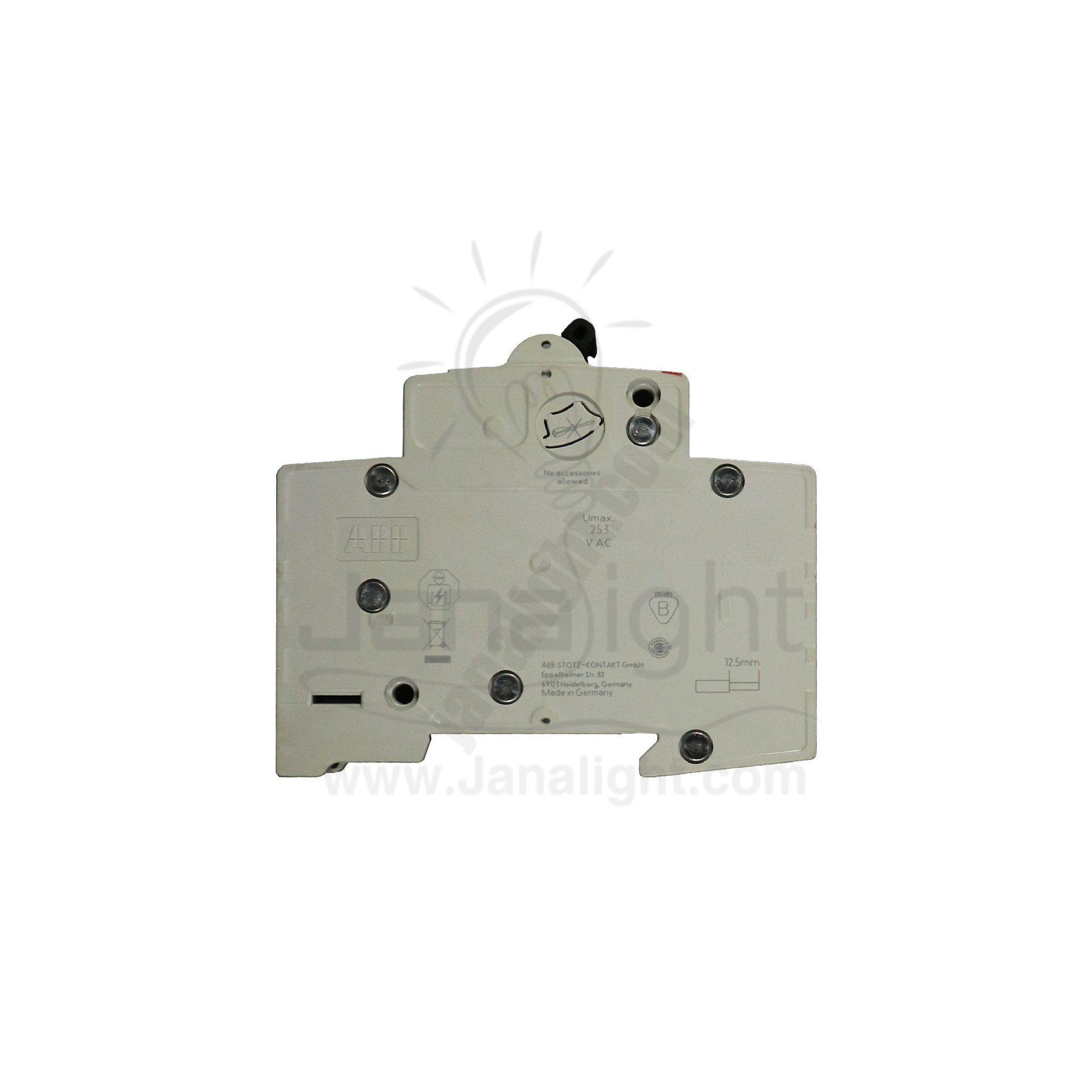 مفتاح 10 امبير 6 كيلو SH201 C10 ABB ABB Circuit breaker 3p 10 amp 6k SH201